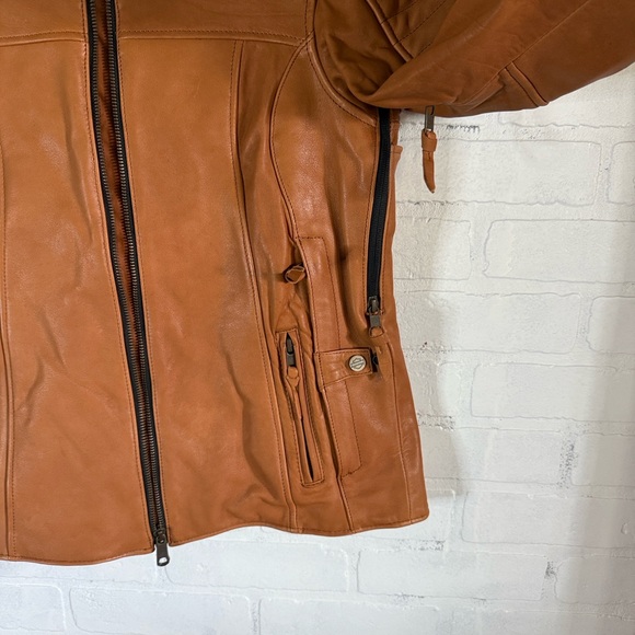 Harley Davidson Pursuit Triple Vent System 100% Leather Jacket Size Small NWT - Picture 13 of 17
